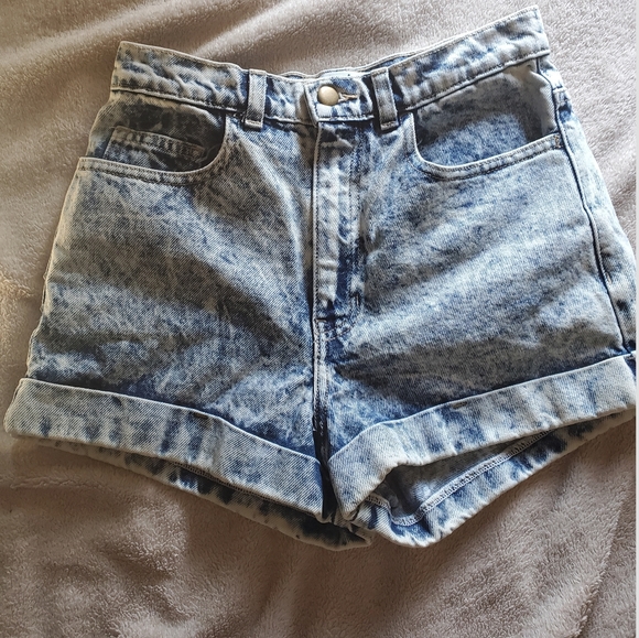 American Apparel Denim Jean Shorts High Waist